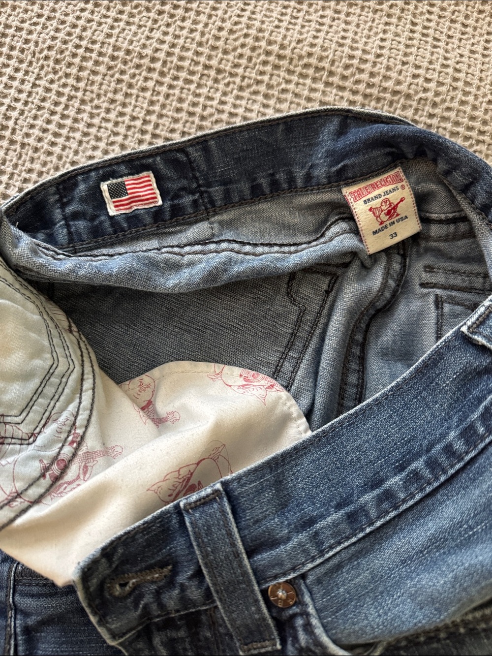 Men’s Vintage True Religion denim - Picture 3 of 3